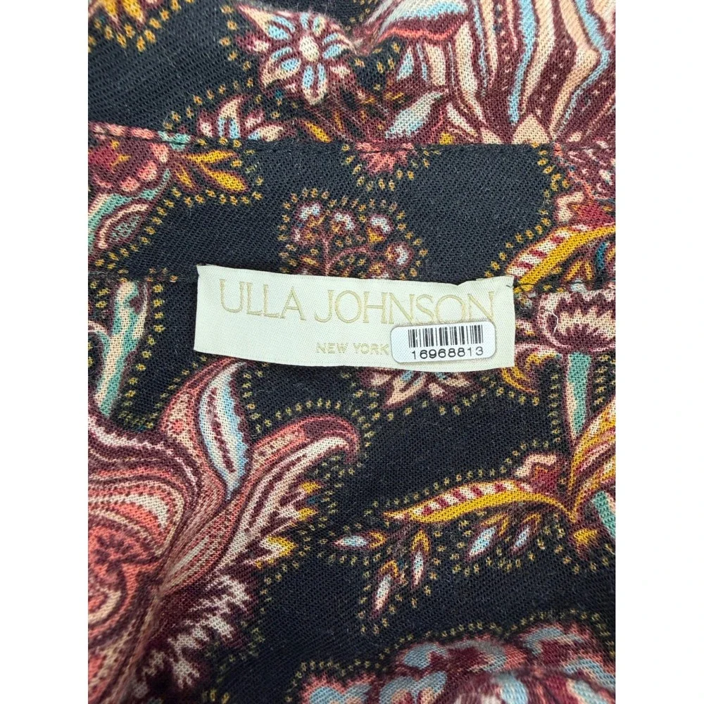 Ulla Johnson Celia Paisley Collared Dress Size Medium - Picture 5 of 7